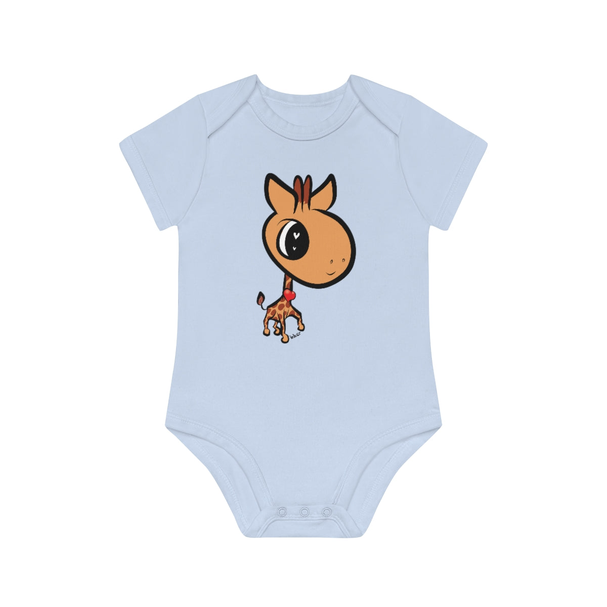 Baby Giraffe Organic Short Sleeve Bodysuit (6 Colors)