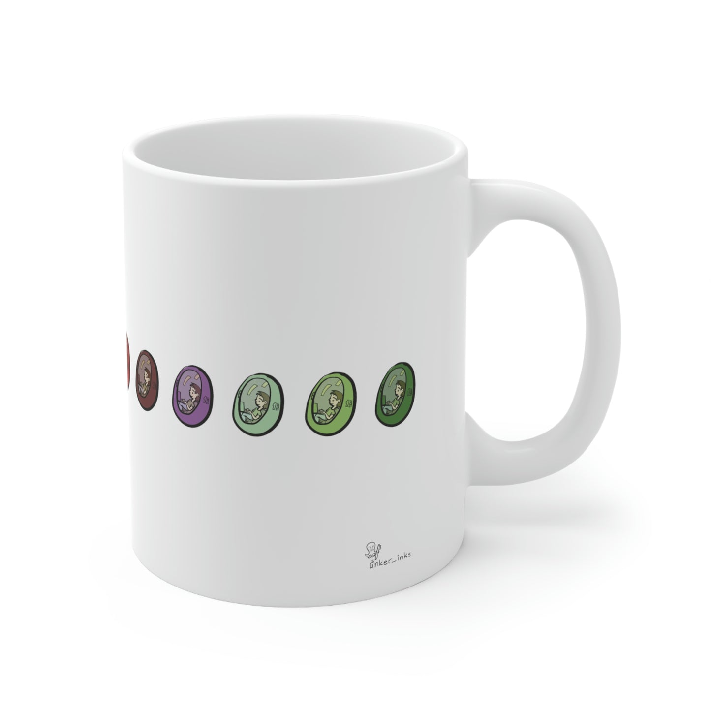 Lifepod Ceramic Mug by Inker, 11oz