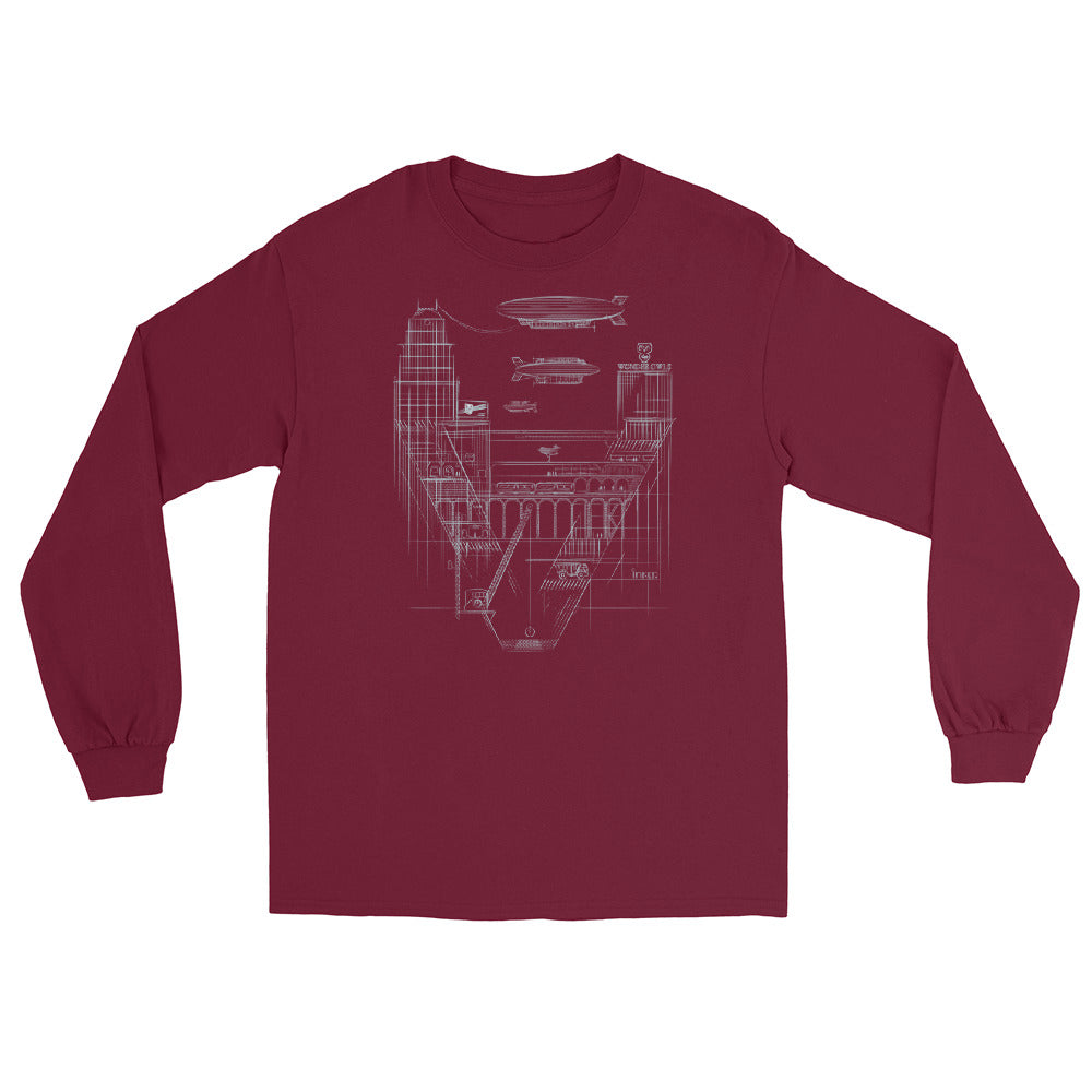 Victory City Men’s Long Sleeve Cotton Shirt in Several Colors