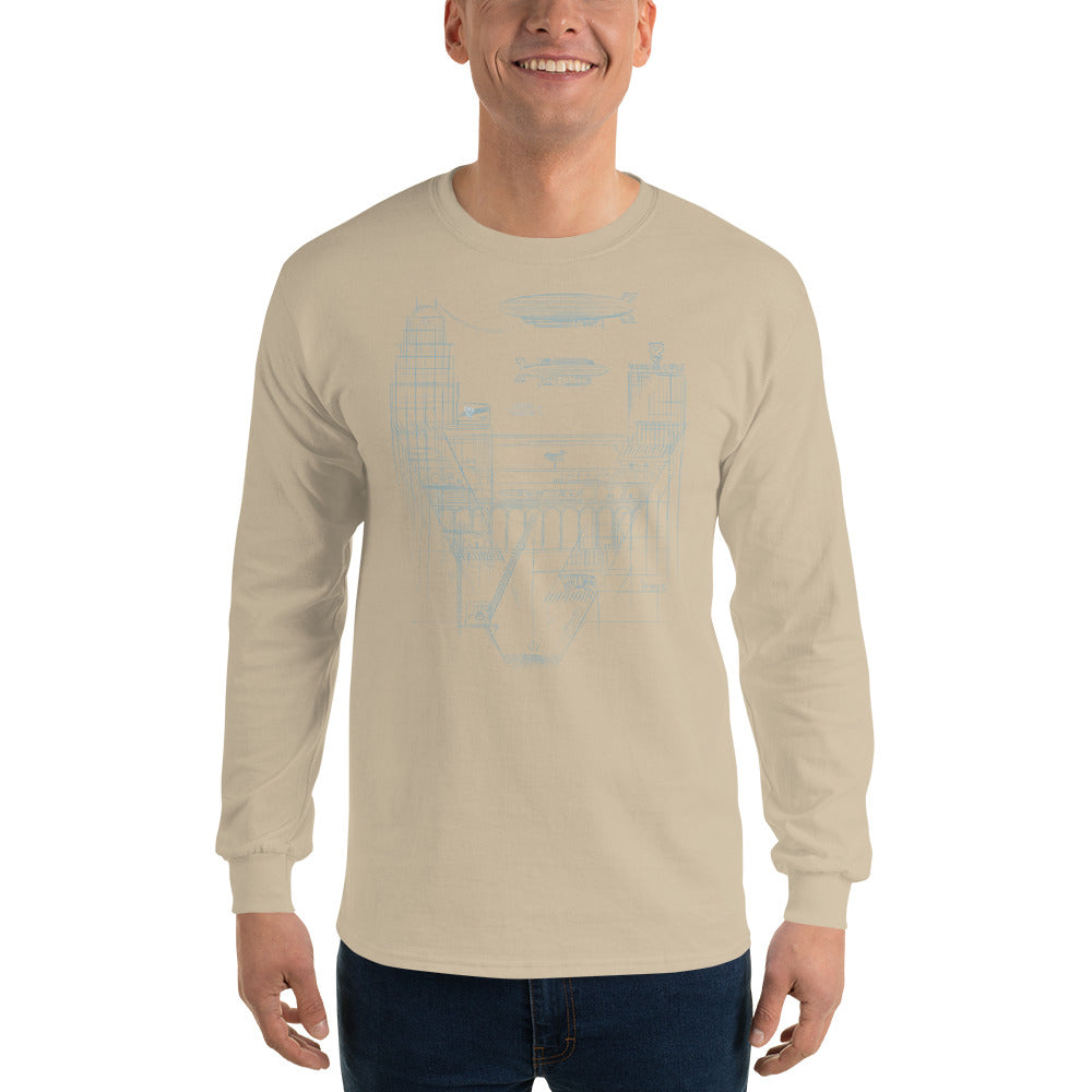 Victory City Men’s Long Sleeve Cotton Shirt in Several Colors