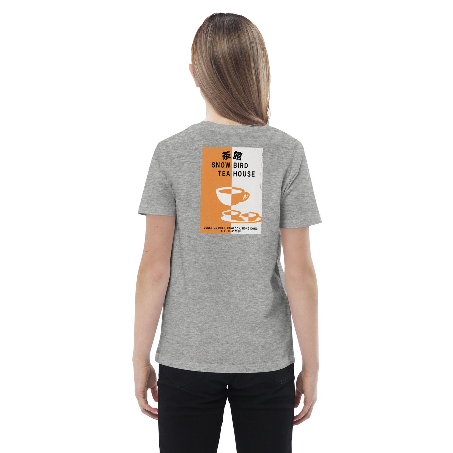 Organic Cotton Snow Bird Teahouse Kids T-shirt