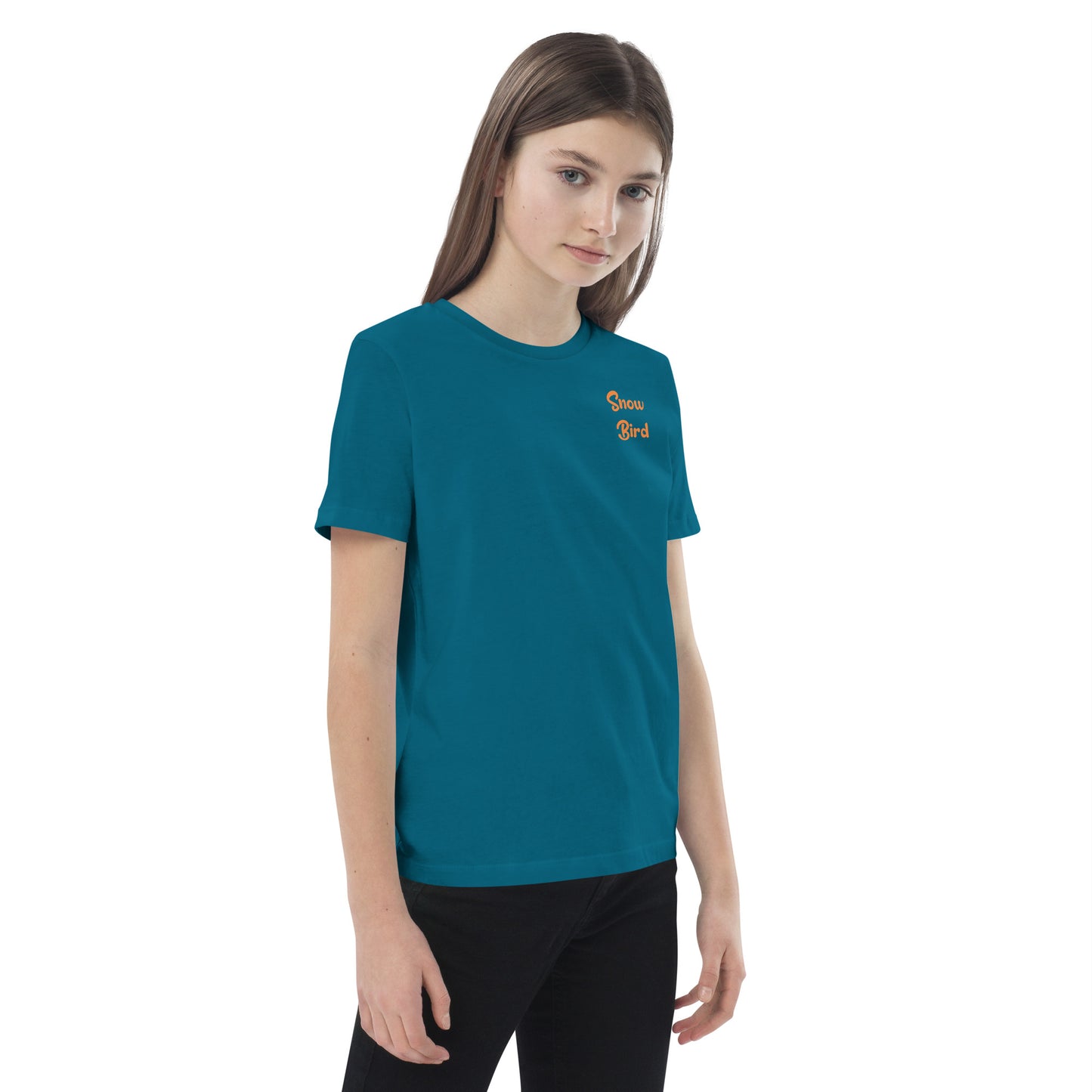 Organic Cotton Snow Bird Teahouse Kids T-shirt