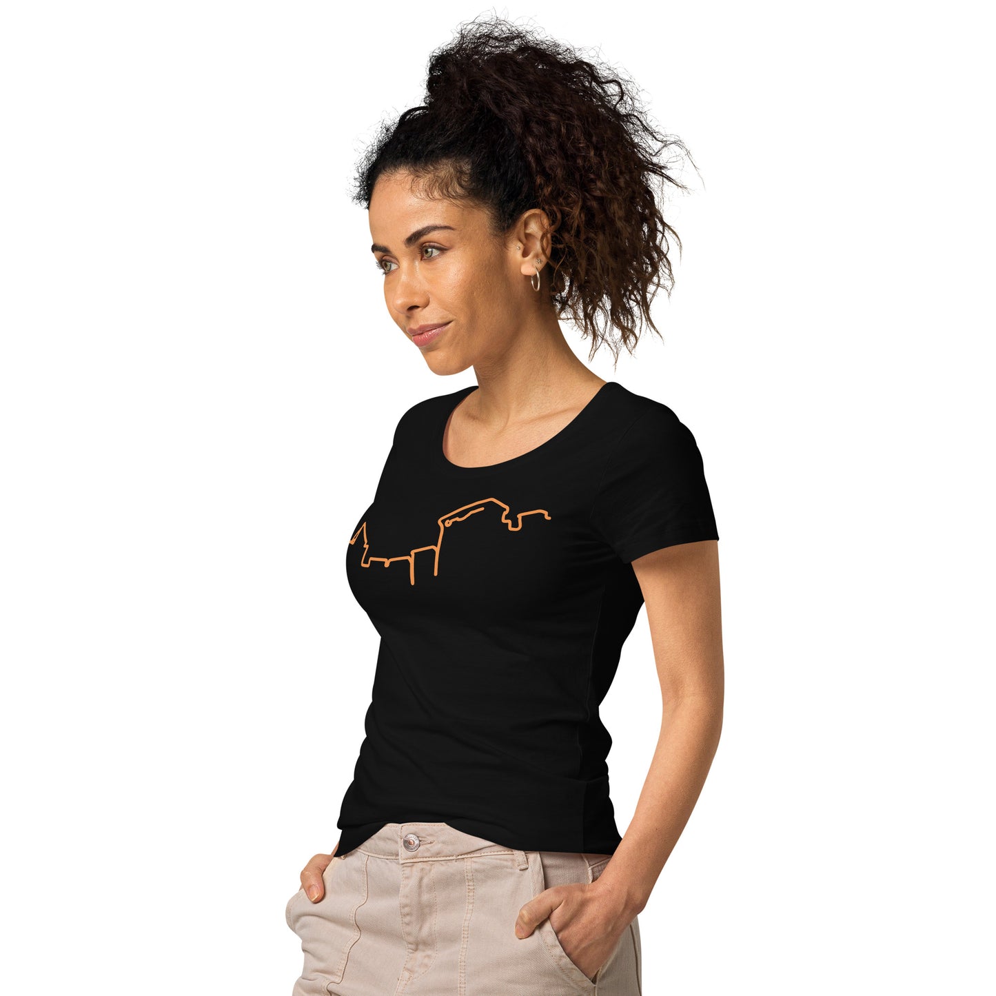 City Zipline Women’s Basic Organic T-shirt (5 Colors Available)
