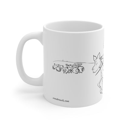 Tilting at Gin Mills 11oz Mug by Inker