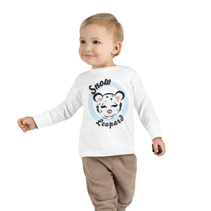 Snow Leopard Toddler Long Sleeve Tee