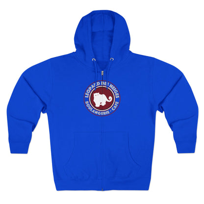 Leopard des Neiges Zipped Hoodie