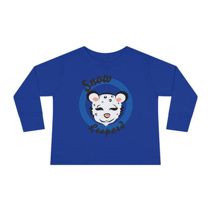 Snow Leopard Toddler Long Sleeve Tee