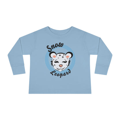 Snow Leopard Toddler Long Sleeve Tee