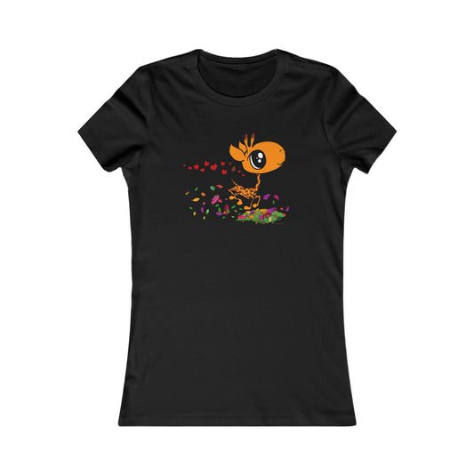 Giraffe in Love Cute Women's T