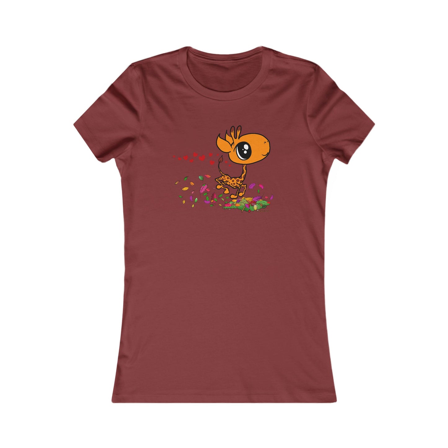 Giraffe in Love Cute Women's T