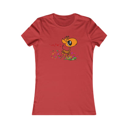 Giraffe in Love Cute Women's T