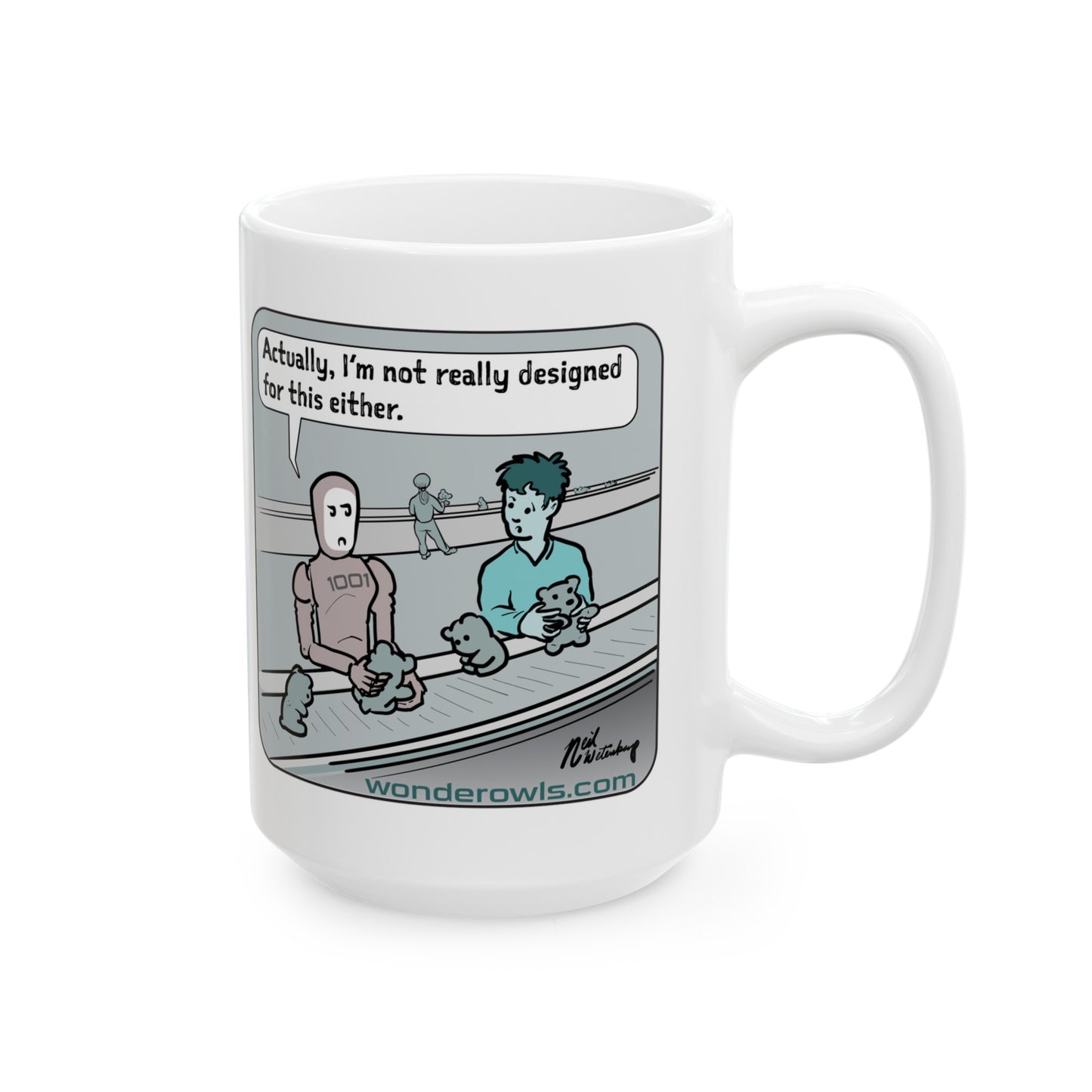 Design Better Cartoon Ceramic Mug, (11oz, 15oz)