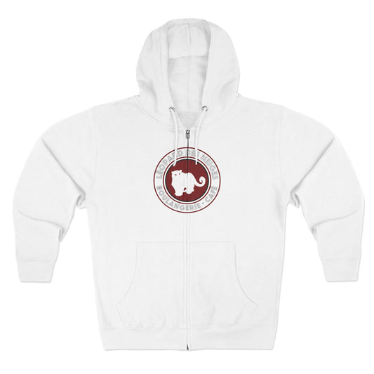 Leopard des Neiges Zipped Hoodie