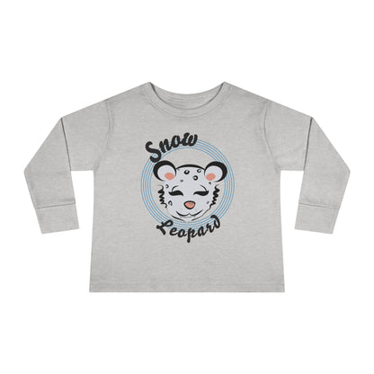 Snow Leopard Toddler Long Sleeve Tee