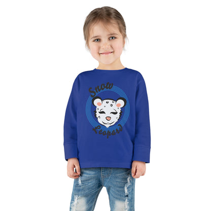 Snow Leopard Toddler Long Sleeve Tee