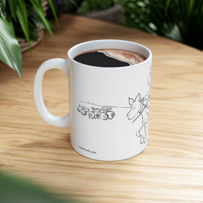 Tilting at Gin Mills 11oz Mug by Inker