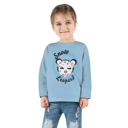 Snow Leopard Toddler Long Sleeve Tee