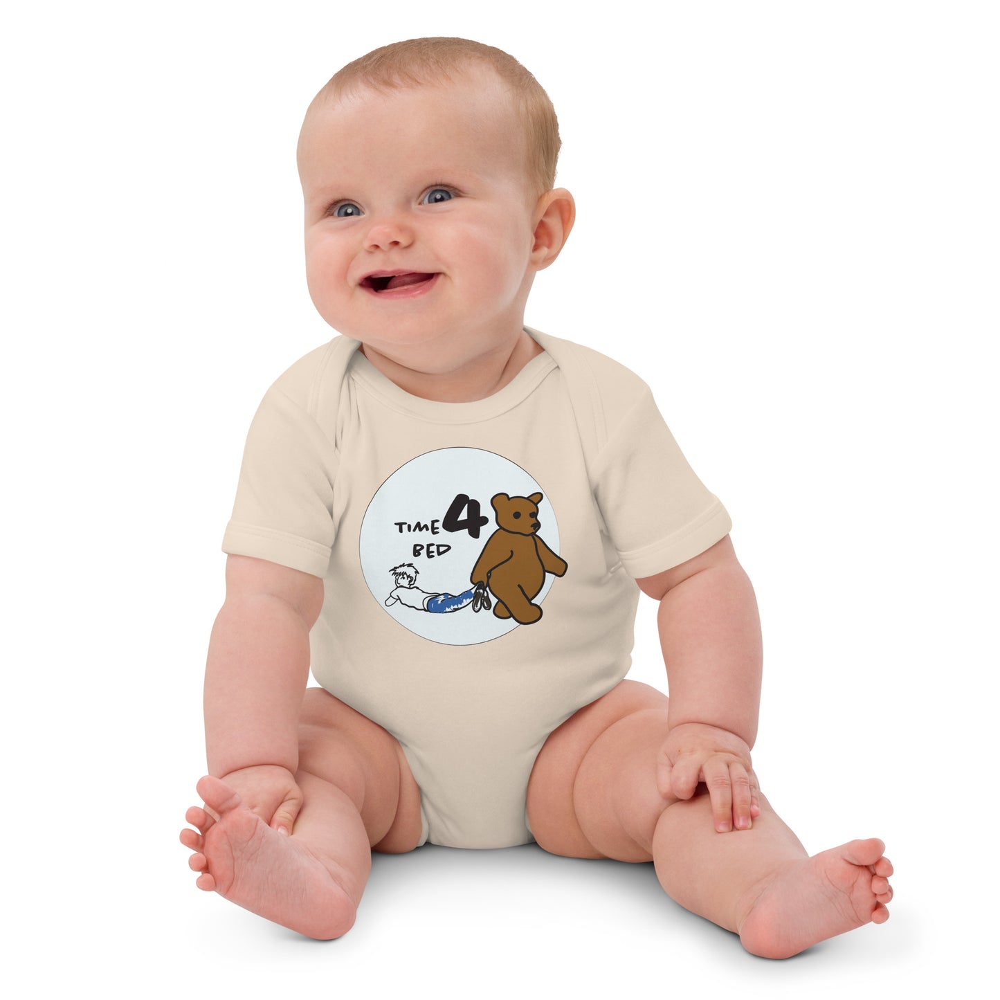 Time 4 Bed Organic Cotton Baby Bodysuit