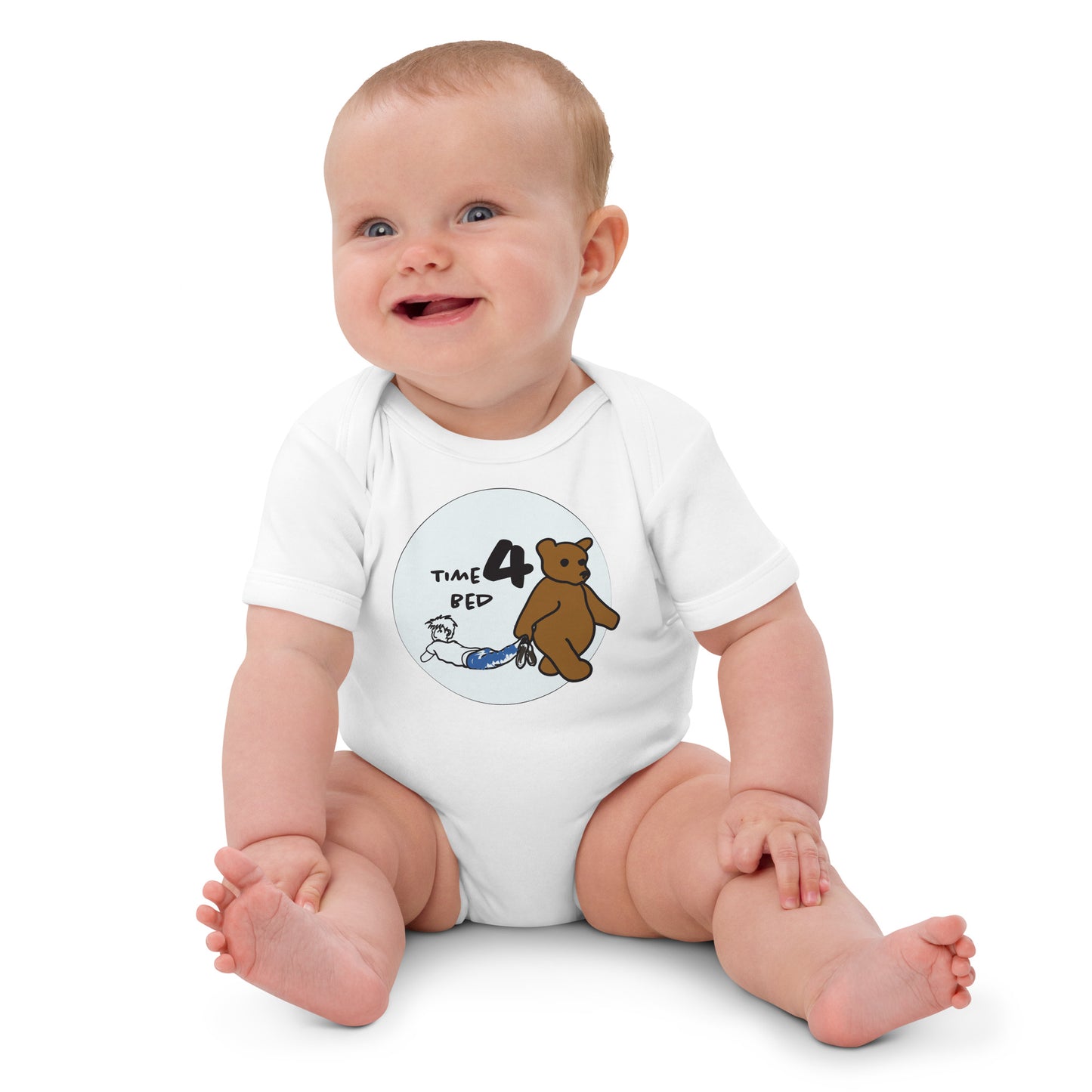 Time 4 Bed Organic Cotton Baby Bodysuit