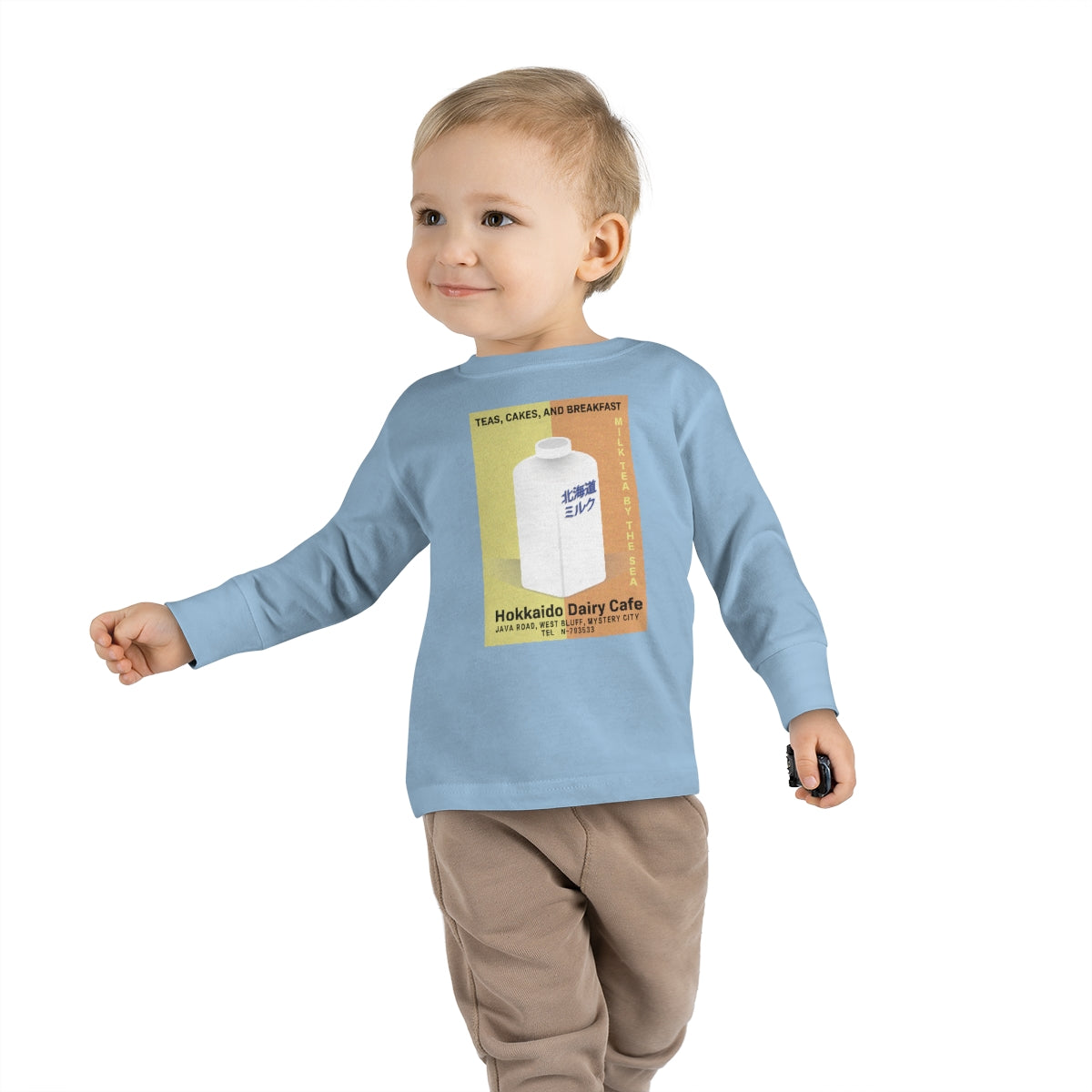 Hokkaido Dairy Cafe Toddler Long Sleeve Tee