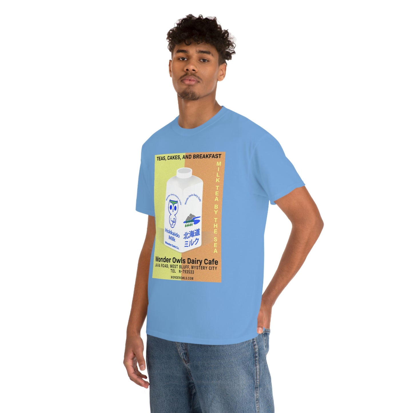 Wonder Owls Dairy Cafe' Unisex Heavy Cotton Tee (Variety of Colors Available)