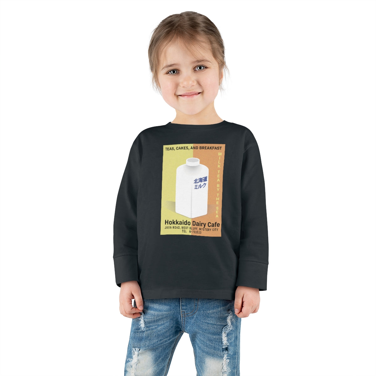 Hokkaido Dairy Cafe Toddler Long Sleeve Tee