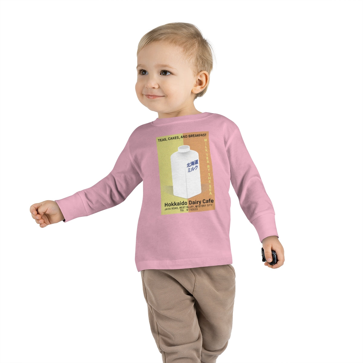 Hokkaido Dairy Cafe Toddler Long Sleeve Tee