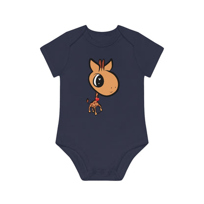 Baby Giraffe Organic Short Sleeve Bodysuit (6 Colors)
