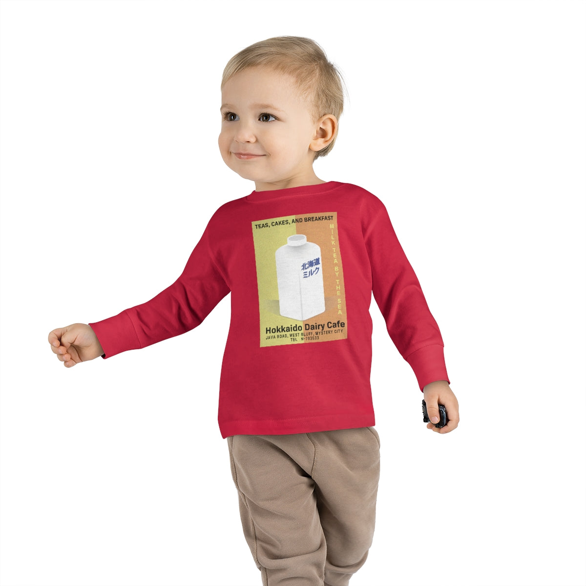 Hokkaido Dairy Cafe Toddler Long Sleeve Tee