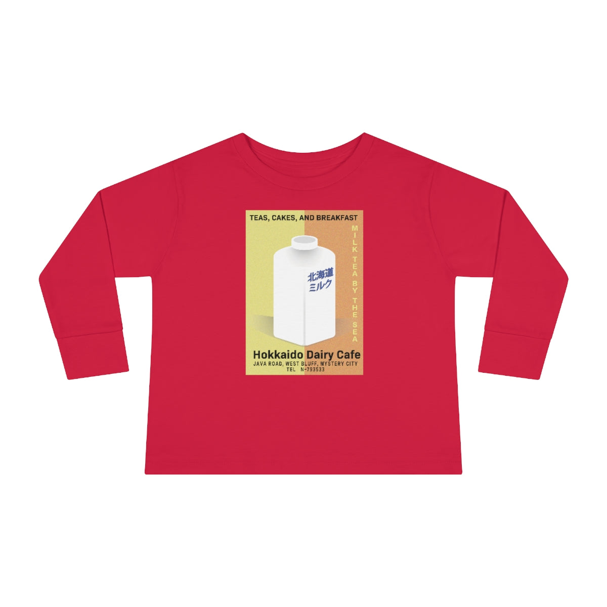 Hokkaido Dairy Cafe Toddler Long Sleeve Tee