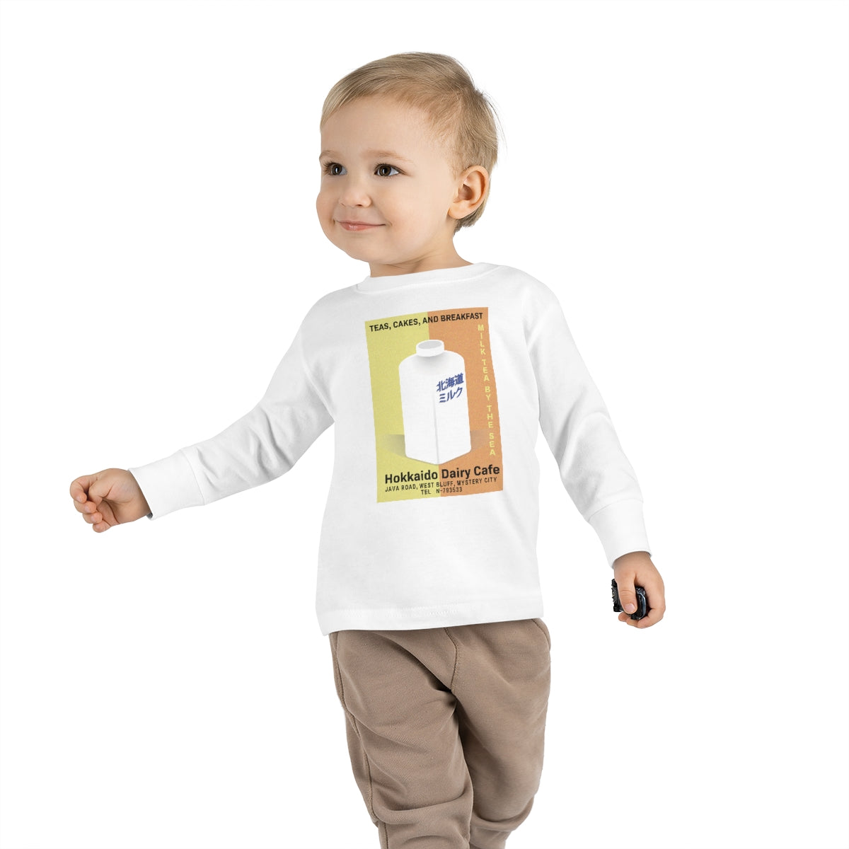 Hokkaido Dairy Cafe Toddler Long Sleeve Tee