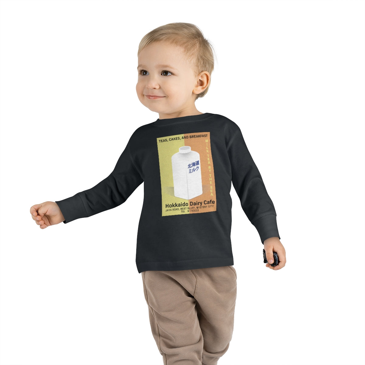 Hokkaido Dairy Cafe Toddler Long Sleeve Tee