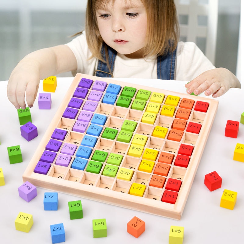 Montessori Wood Multiplication Table