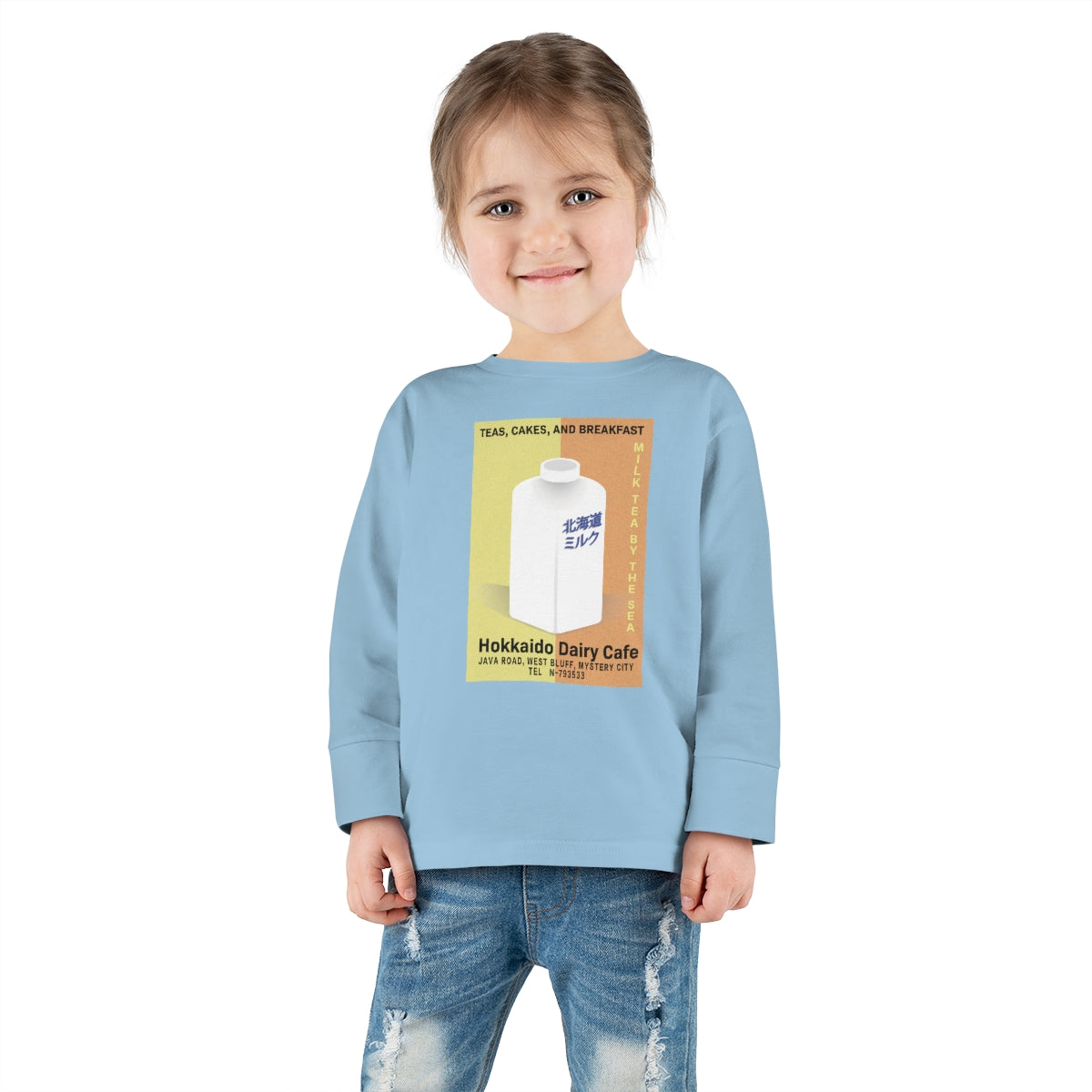 Hokkaido Dairy Cafe Toddler Long Sleeve Tee