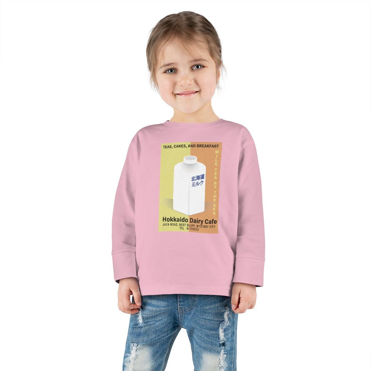 Hokkaido Dairy Cafe Toddler Long Sleeve Tee