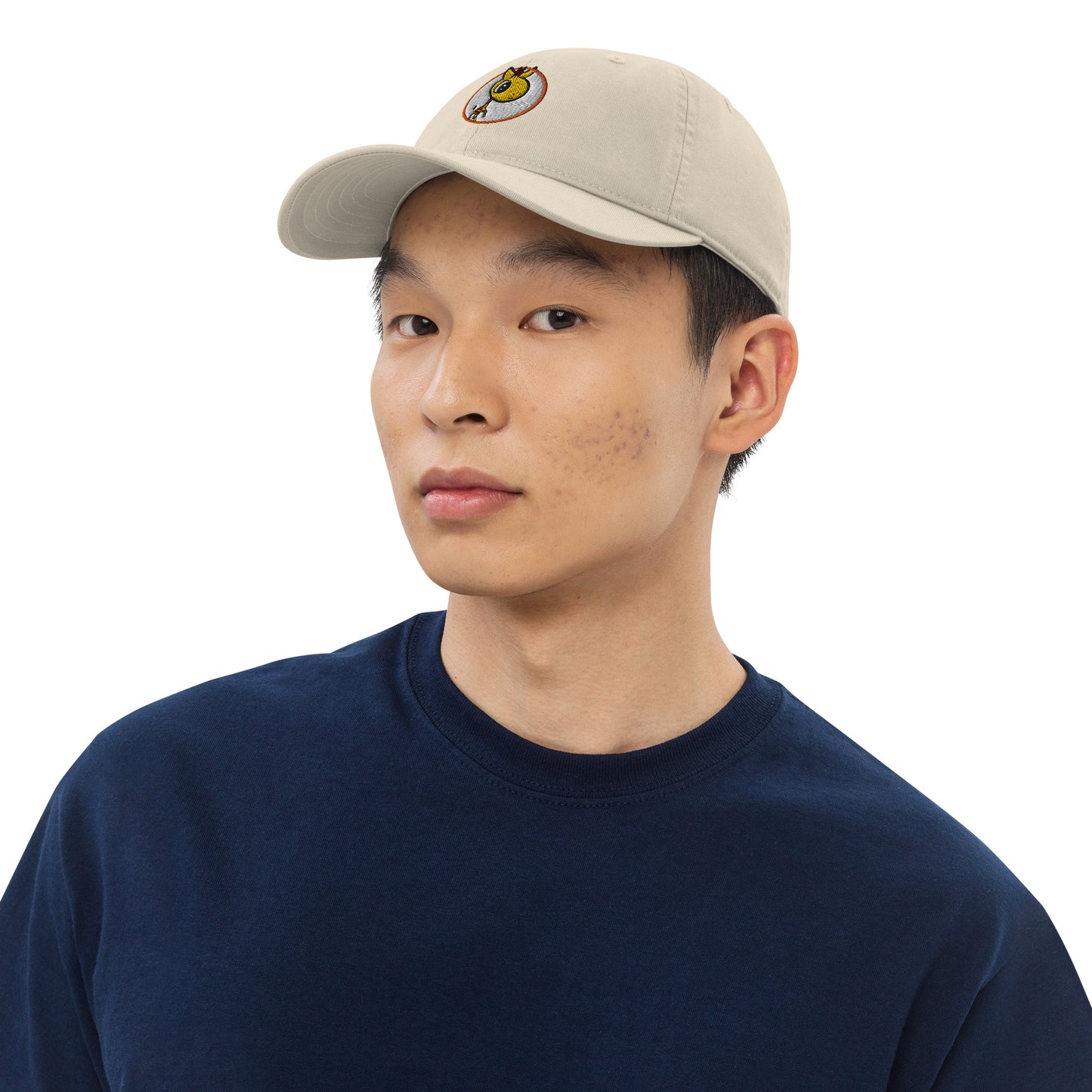 Giraffe Button Organic Cap "Dad Hat"