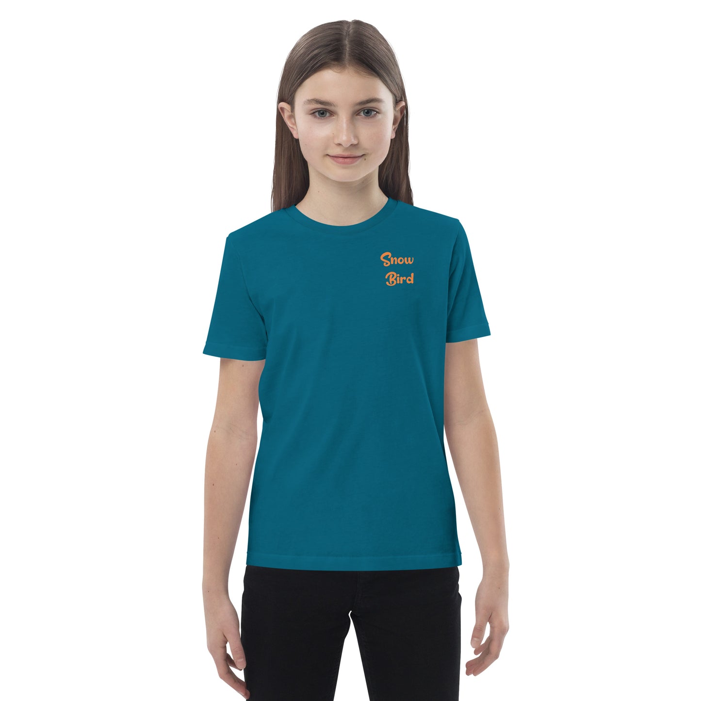 Organic Cotton Snow Bird Teahouse Kids T-shirt