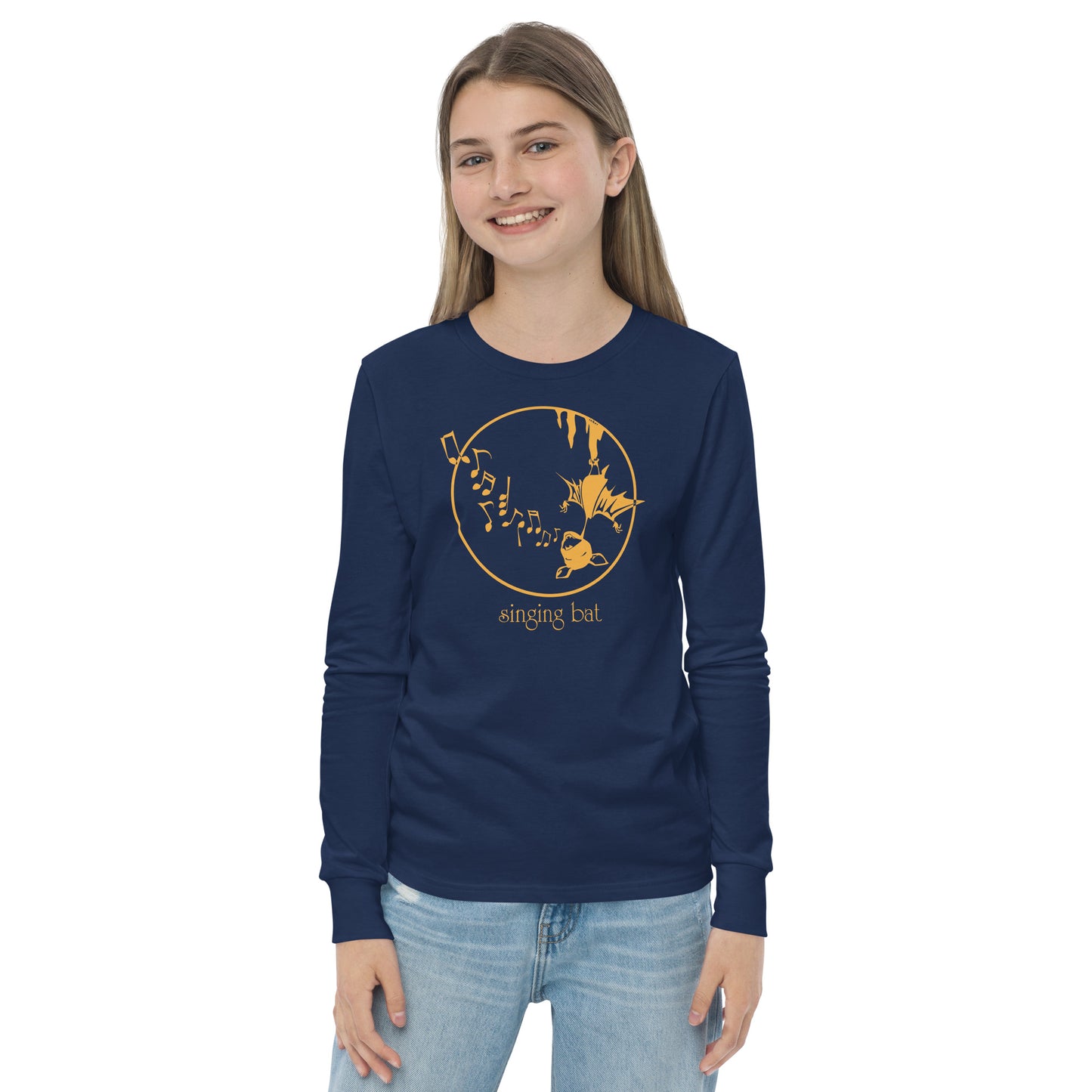 Singing Bat Youth Long Sleeve Tee