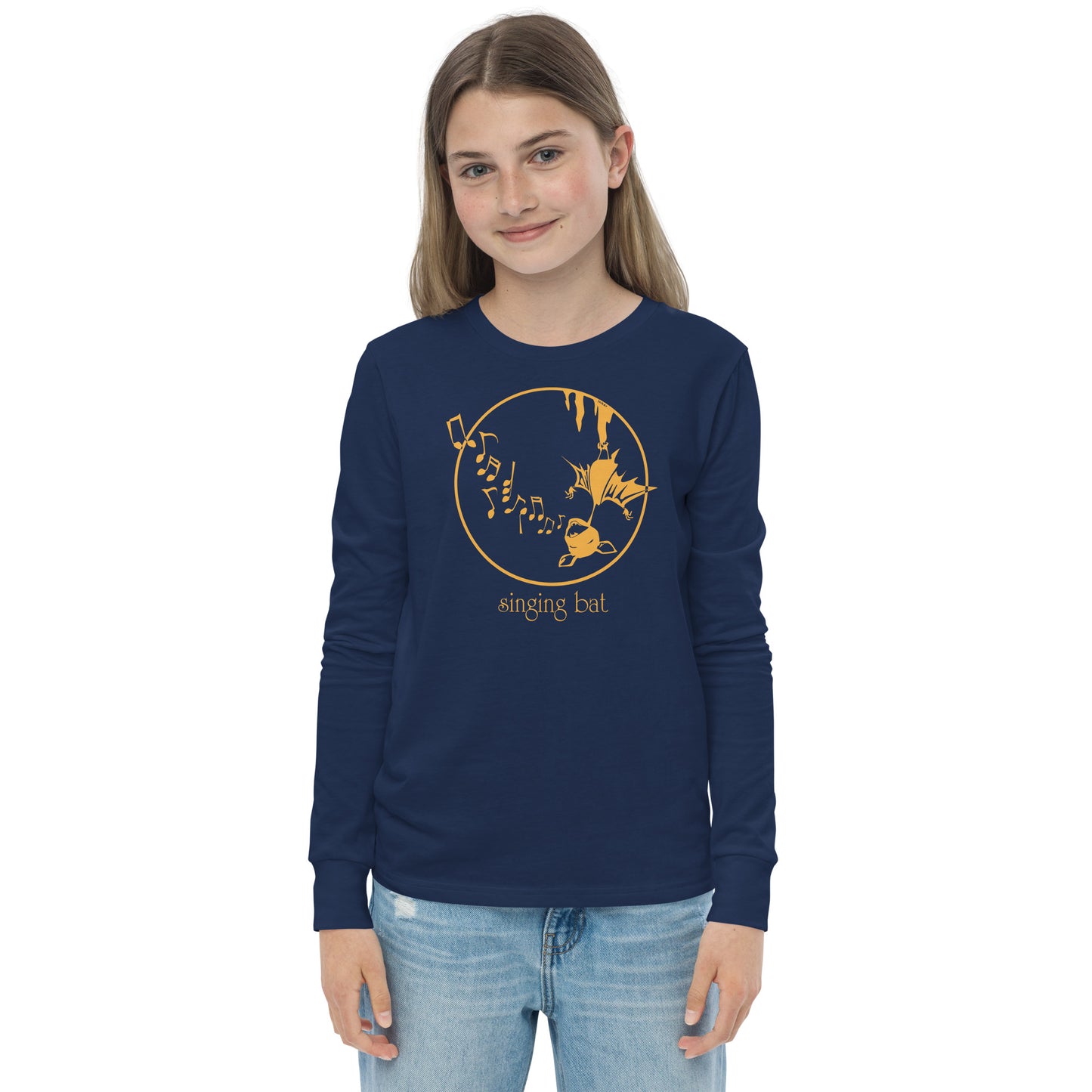 Singing Bat Youth Long Sleeve Tee